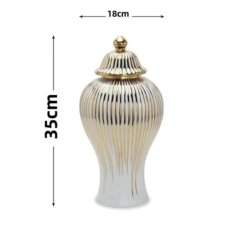 European Ceramic Jar Vase