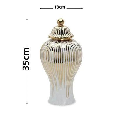European Ceramic Jar Vase