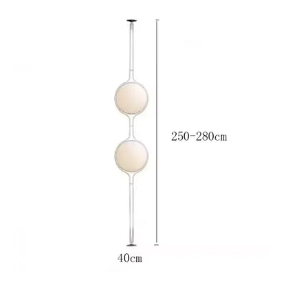 Italy Designer Led Floor Lamp White Ball 2.8 Stand Light for Living Room Hotel Led Chrome Metal Sofa Side Lounge Decoration Lamp
