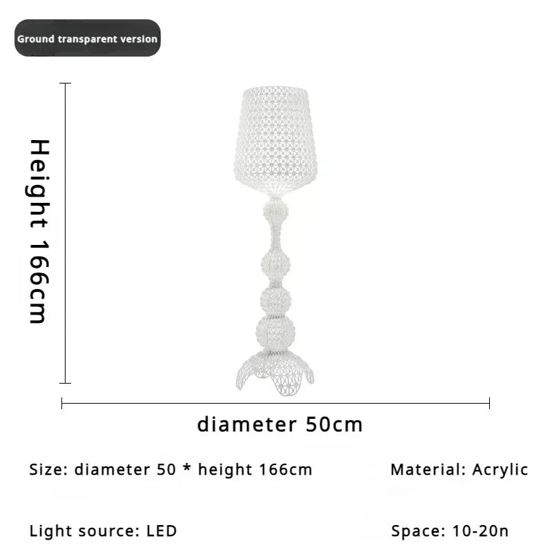 Japanese Medieval Retro Style Trophy Shaped LED Floor Lamp Art Design Lights for Living Dining Room Home Decoration Chandelier