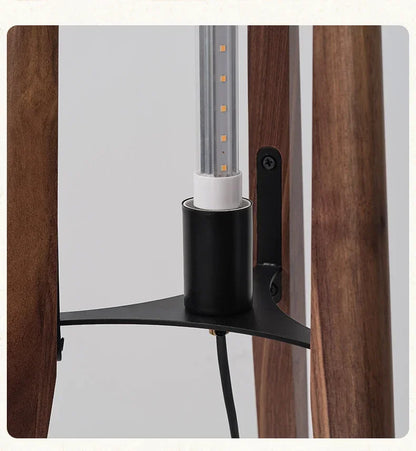 Japanese Wabi Sabi Style Zen Atmosphere Retro New Chinese Style Black Walnut Living Room Bedroom Designer Sofa Floor Lamp