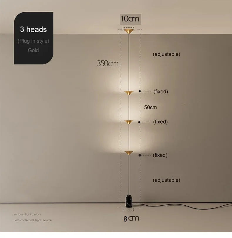 Modern Floor Lamp Pendant Light Luxury Black Atmosphere Light Living Room Sofa Edge Minimalist Bed head Neutral Decoration light