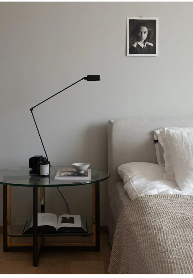 Modern Italian Design Floor Lamp Simple Retro Style Living Room Study Adjustable Swing Arm Reading Table Lamp Home Decor LED