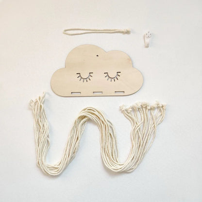 Solid Wood Clouds Model Jewelry Hairpin Bow Storage Tool