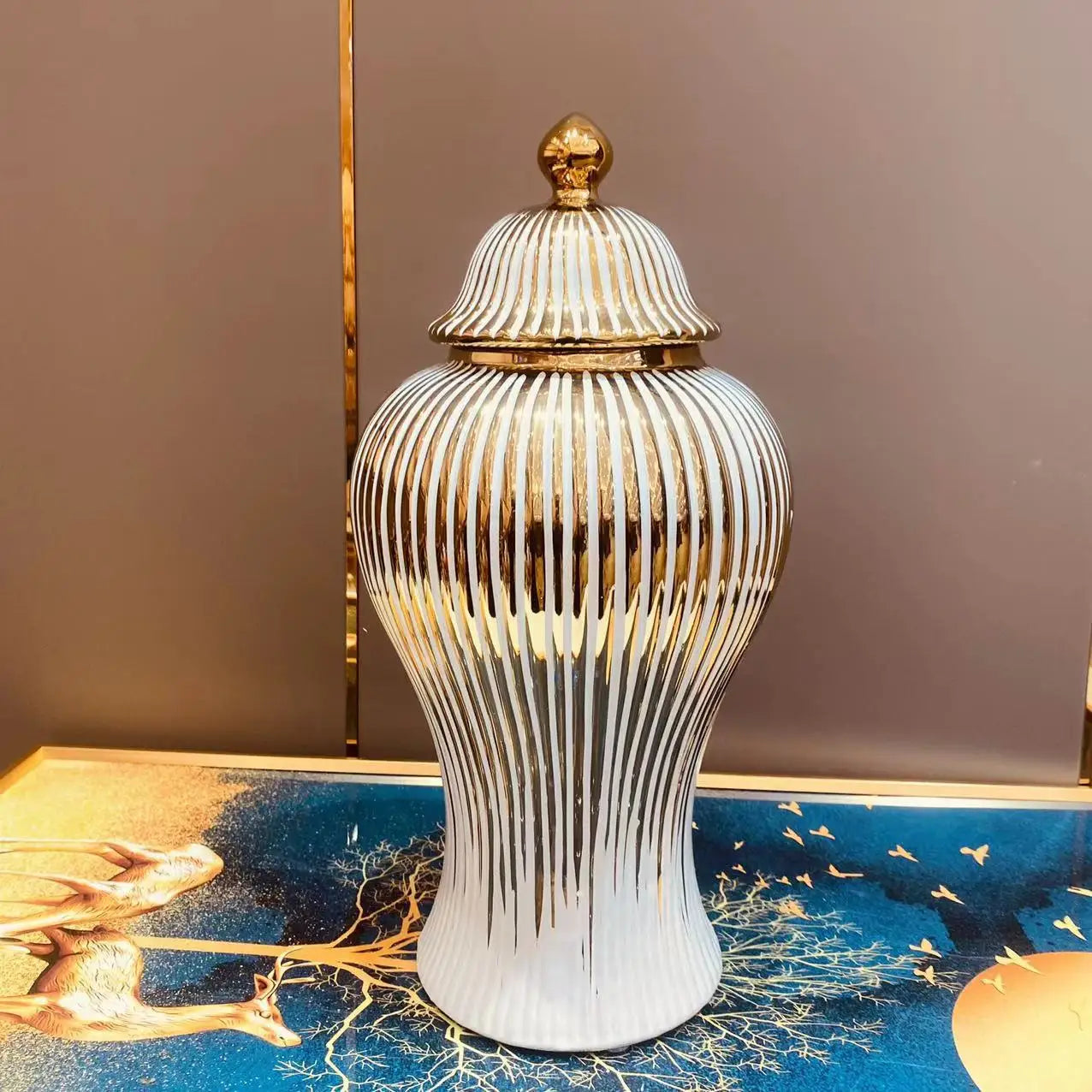 European Ceramic Jar Vase