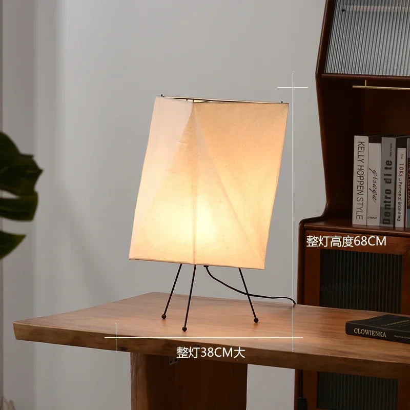 Akari-Style Rice Paper Floor Lamp – Japanese Designer Standing Light