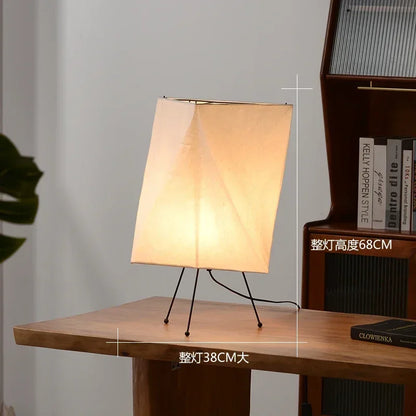 Akari-Style Rice Paper Floor Lamp – Japanese Designer Standing Light