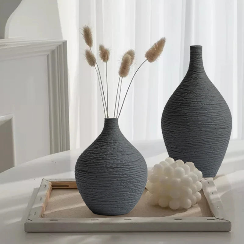 Nordic Slim Neck Ceramic Vase