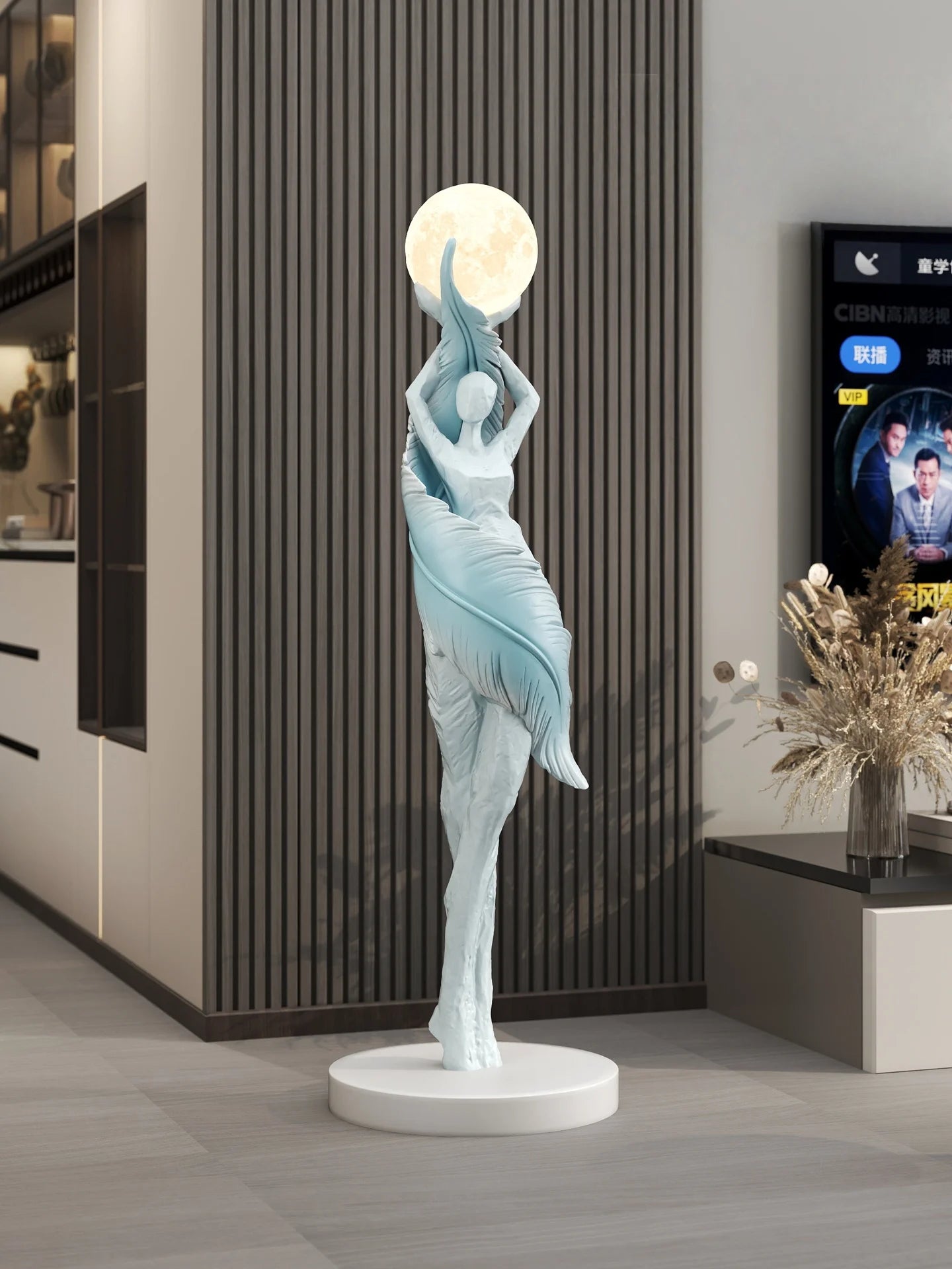 Modern Art Floor Lamp Home decoration Lights Living Room Bedroom Humanoid Atmosphere Lamps Couch High-End Sculpture LED Lighting