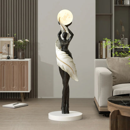 Modern Art Floor Lamp Home decoration Lights Living Room Bedroom Humanoid Atmosphere Lamps Couch High-End Sculpture LED Lighting