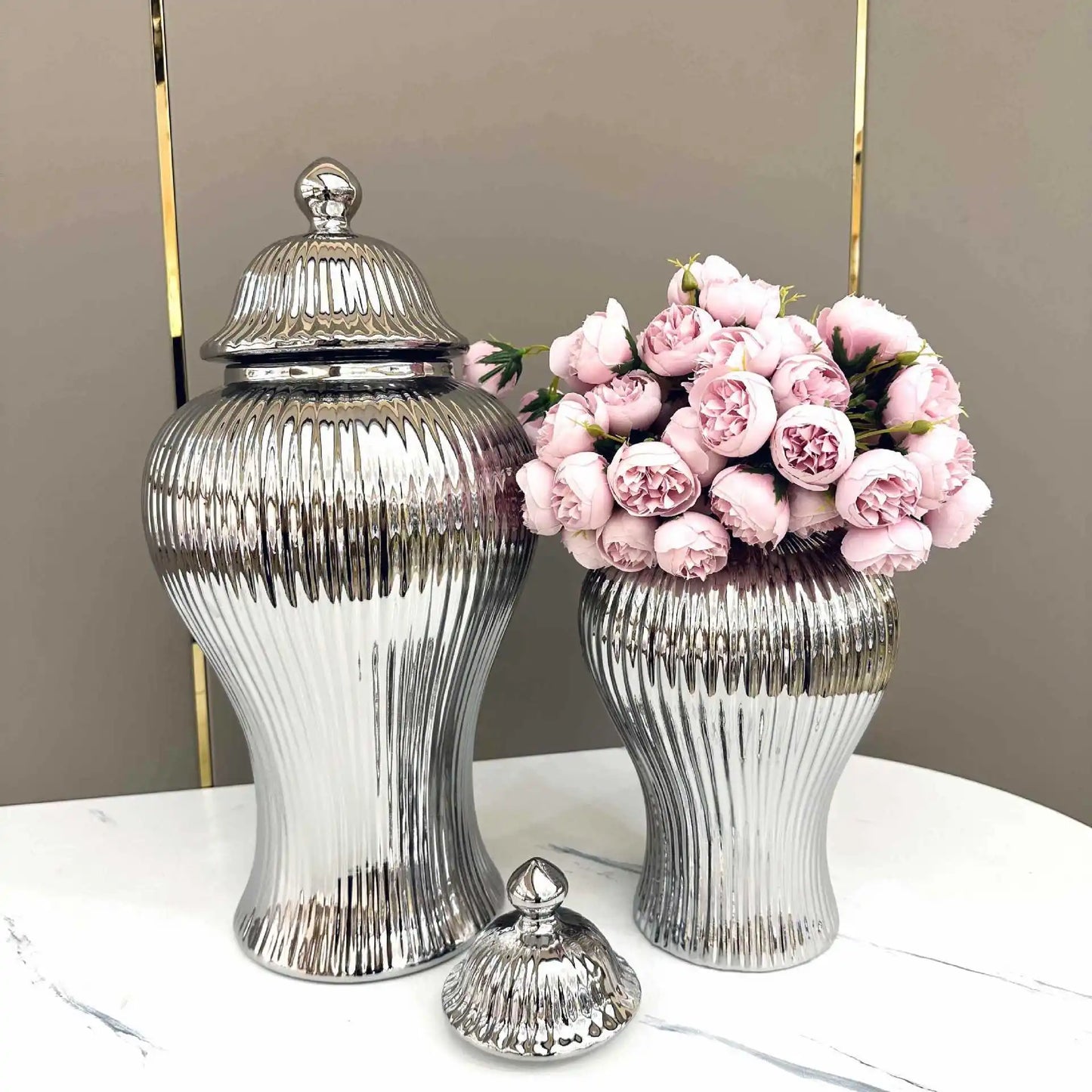 European Ceramic Jar Vase