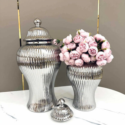 European Ceramic Jar Vase