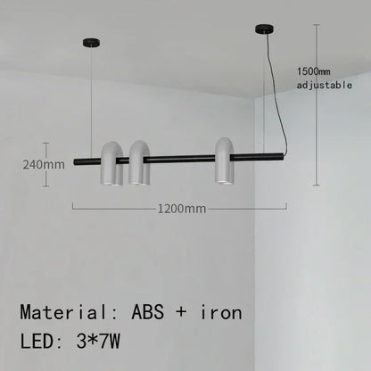 Nordic U-Shaped Art Chandelier – Designer LED Pendant Light for Living Room & Dining