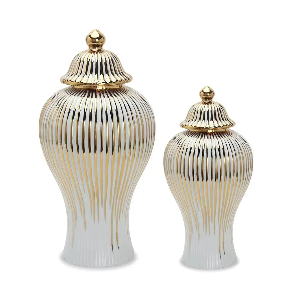 European Ceramic Jar Vase