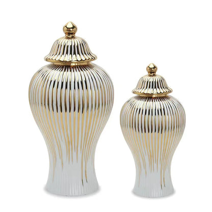 European Ceramic Jar Vase