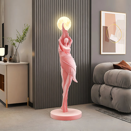 Modern Art Floor Lamp Home decoration Lights Living Room Bedroom Humanoid Atmosphere Lamps Couch High-End Sculpture LED Lighting