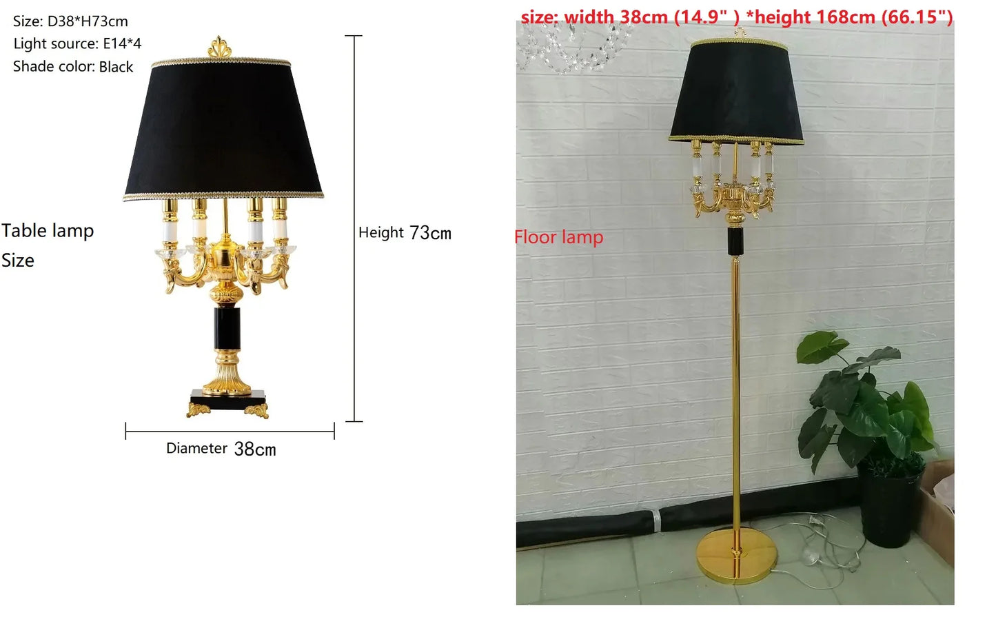High Quality Luxury Fashion Black Crystal Table/Floor Lamp Bedroom Bedside Lamps Brief Modern Decoration Table Lamp