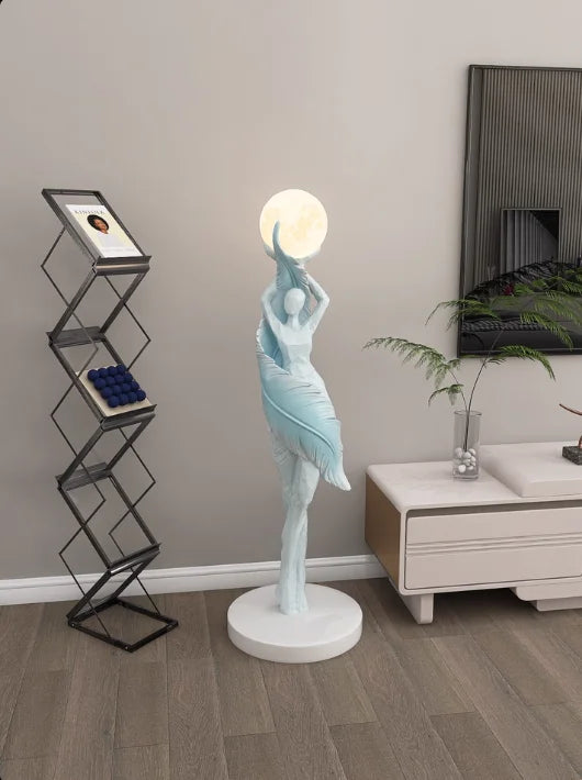 Modern Art Floor Lamp Home decoration Lights Living Room Bedroom Humanoid Atmosphere Lamps Couch High-End Sculpture LED Lighting
