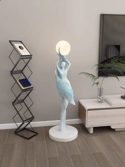 Modern Art Floor Lamp Home decoration Lights Living Room Bedroom Humanoid Atmosphere Lamps Couch High-End Sculpture LED Lighting