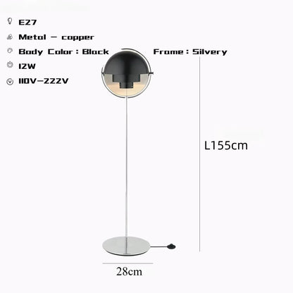 Modern Gubi Floor Lamps for Living Room Designer Black Metal Standing Lights Bedroom Indoor Lighting Foot Lamp Salon Fixture