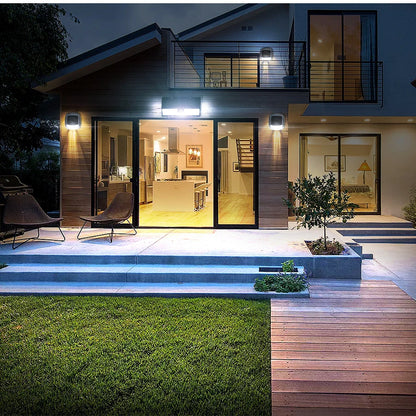 190 LED Solar Motion Sensor Wall Light – 4 Modes, IP65 Waterproof