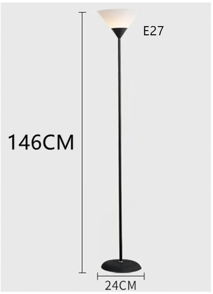 Creative LED Floor Lamp Black White Lamp Body Is Suitable For Indoor Lighting Decorative Lamp In Living Room, Bedroom And Study