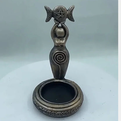 Resin Sculptural Candlestick