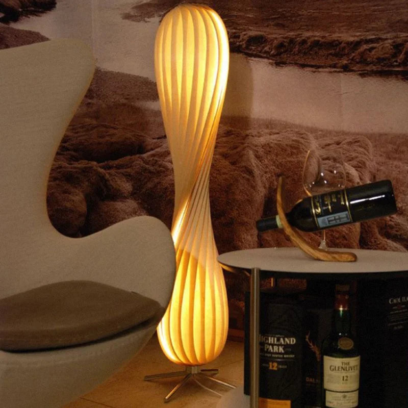 Living Room Floor Lamp Wooden Style Bedroom Headboard Decoration Atmospheric Table Lamp Nordic Art And Creativity Lamp Japanese