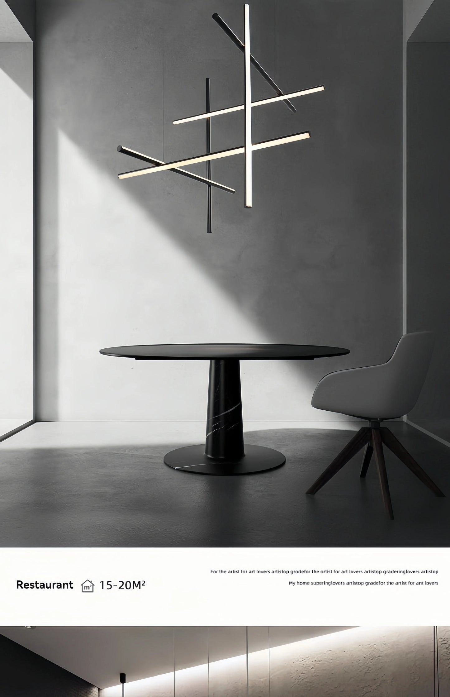 Italian Designer Tube Chandelier – Post-Modern LED Gold & Chrome Pendant Light