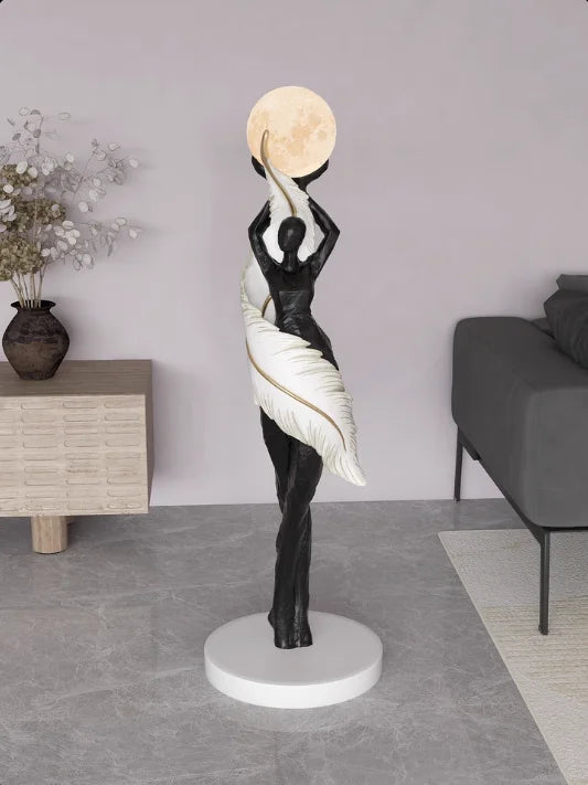 Modern Art Floor Lamp Home decoration Lights Living Room Bedroom Humanoid Atmosphere Lamps Couch High-End Sculpture LED Lighting