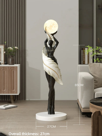 Modern Art Floor Lamp Home decoration Lights Living Room Bedroom Humanoid Atmosphere Lamps Couch High-End Sculpture LED Lighting