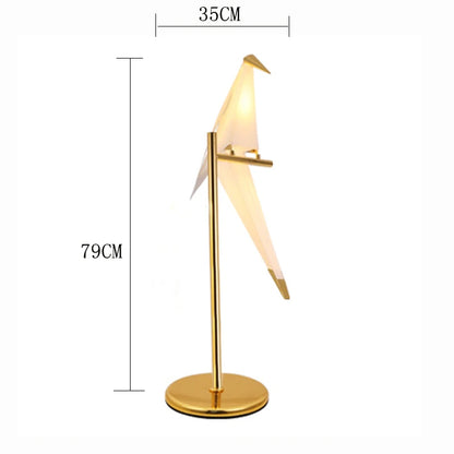 Perch Light Floor Lamp Led Designer gold Origami Bird Standing Lamps for Living Room creative Art Deco safaside corner Lamp