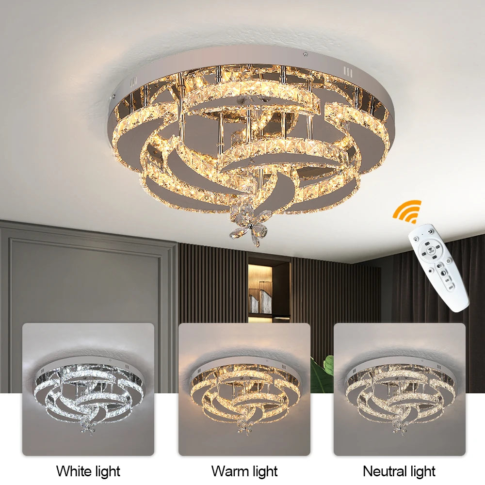 K9 Crystal Chandelier — Dimmable