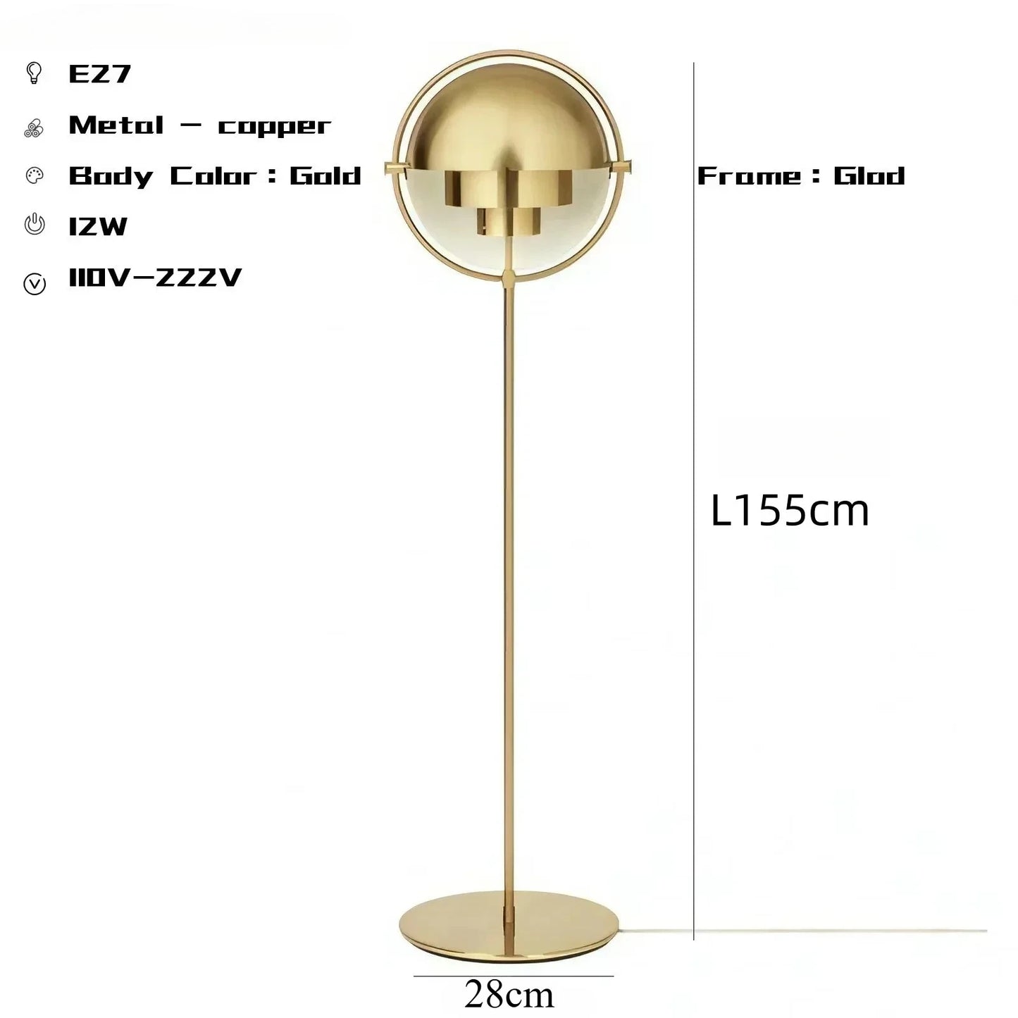 Modern Gubi Floor Lamps for Living Room Designer Black Metal Standing Lights Bedroom Indoor Lighting Foot Lamp Salon Fixture