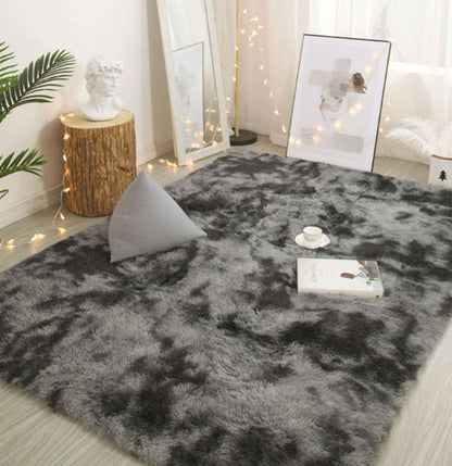 Tie-Dye Plush Carpet for Living Room and Bedroom