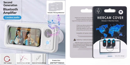 Bathroom Waterproof Phone Box with Bluetooth Speaker