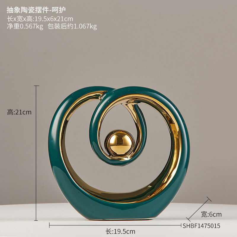 Ceramic Nordic Decorative Piece for Modern Interiors