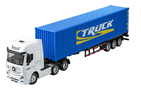 Metal Closed Container Truck Model (Scale 1:50)
