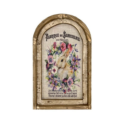 Easter Bunny Wall Art for Rustic Farmhouse Decor