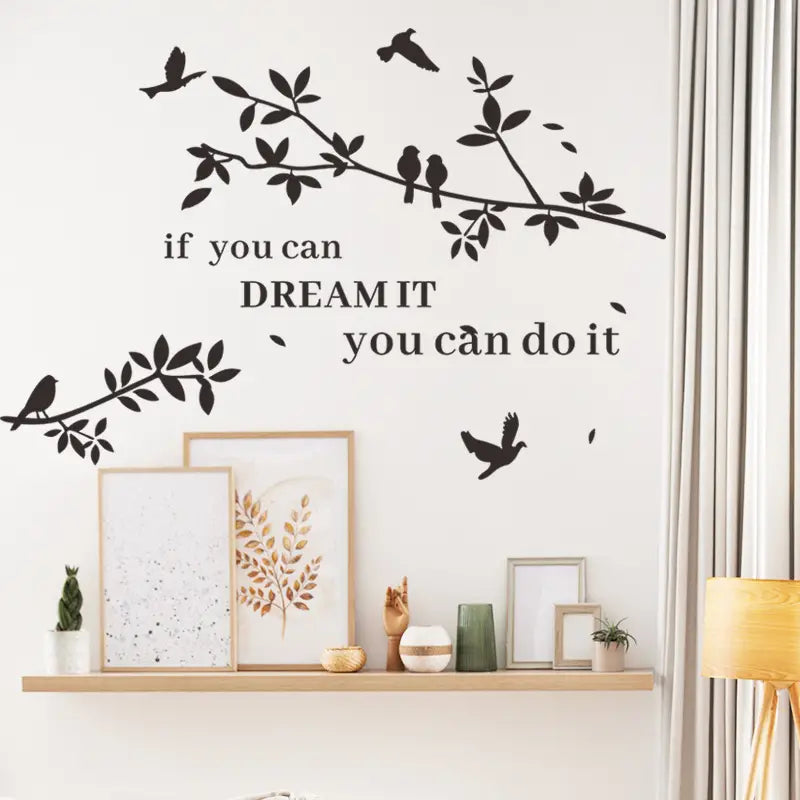 Self-Adhesive PVC Branch Wall Art Sticker (1pc)