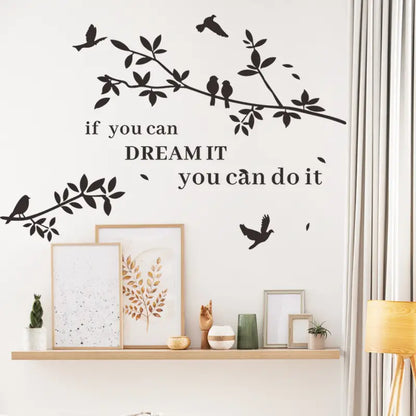 Self-Adhesive PVC Branch Wall Art Sticker (1pc)