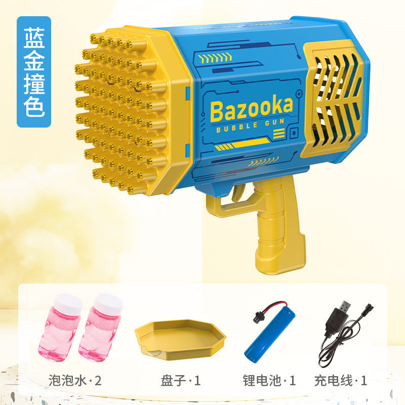 32-Hole Electric Bubble Gun for Kids' Play and Events