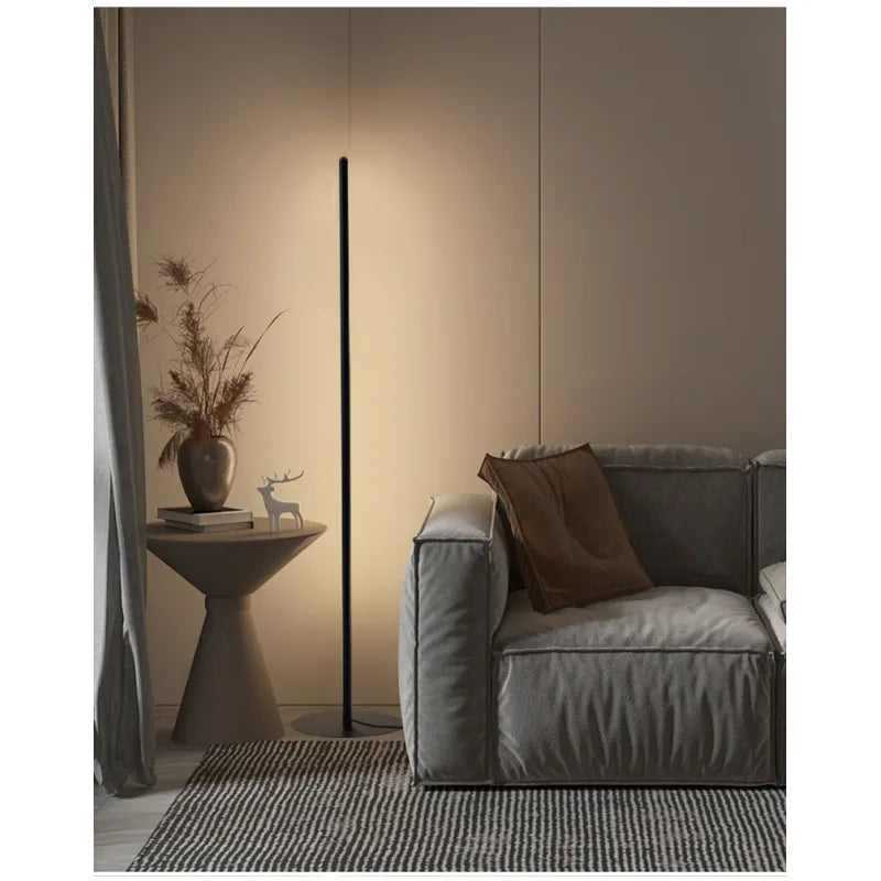 Minimalist Aluminum LED Floor Lamp – Modern Standing Light