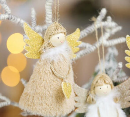 Christmas Plush Doll and Tree Ornament for Holiday Decor