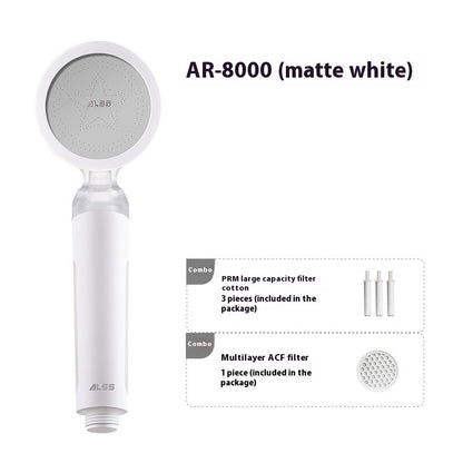 Filtered Supercharged Handheld Shower Head