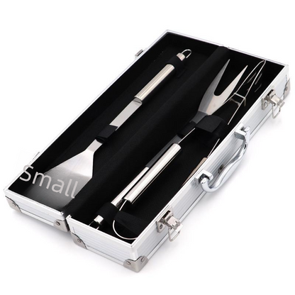 LFGB BBQ Branding Iron Tool Set with Aluminum Case