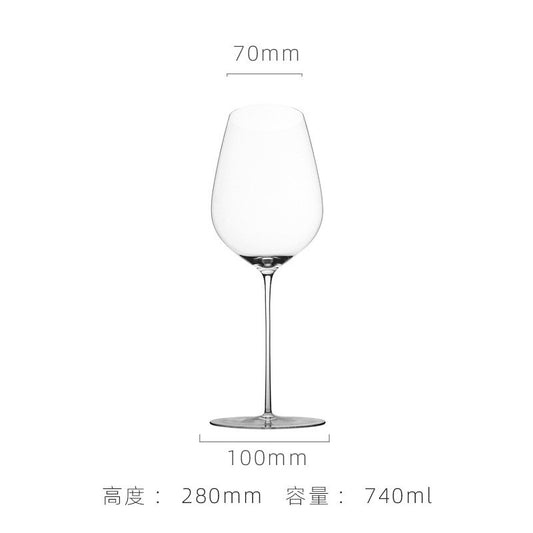 Slim Crystal Glass Wine Goblet for Hotels and Events