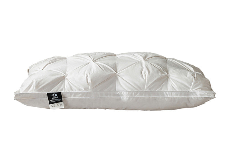 Feather Pillows with White Goose Neck Guards (Pair)