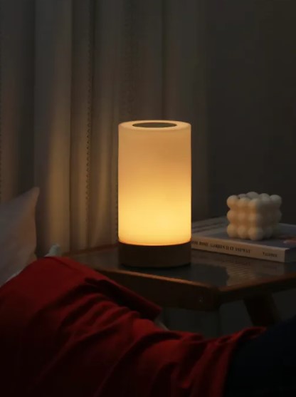 Rechargeable Ambient Night Light – Warm LED Table Lamp for Bedroom