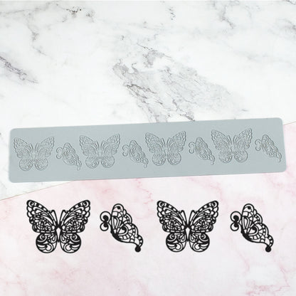 8-Pattern Butterfly Lace Mold for Cake Decoration